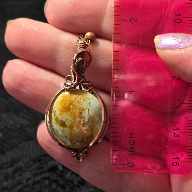 Serpentine in Antiqued Copper on 18.5" Satellite Chain