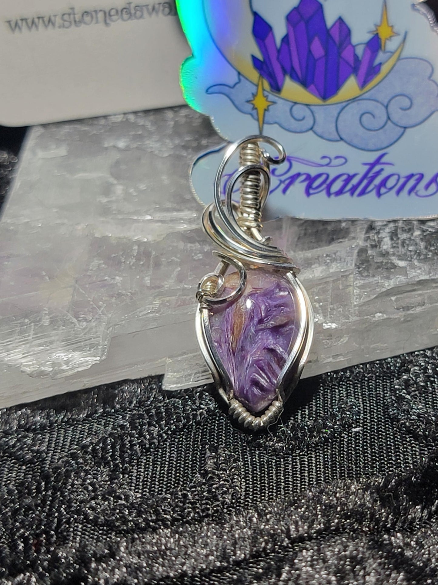 Charoite in Sterling Silver