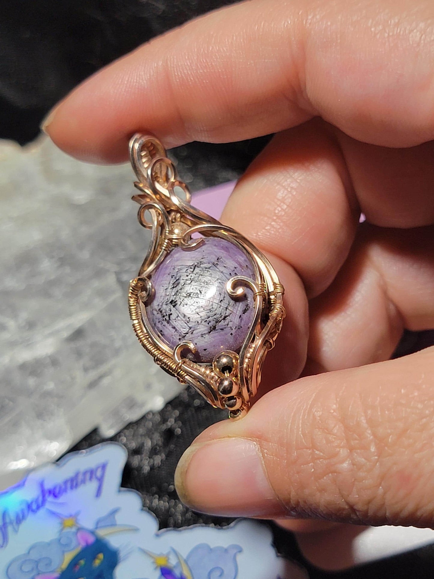 Natural Star Ruby in 14k Rose Gold Filled