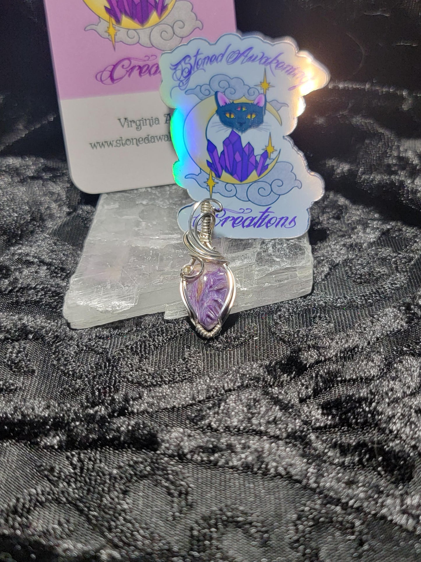 Charoite in Sterling Silver