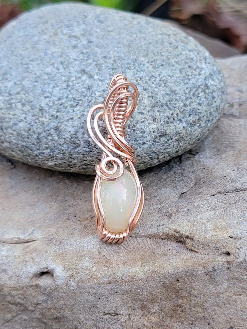 Natural Ethiopian Opal in 14k Rose Gold Filled