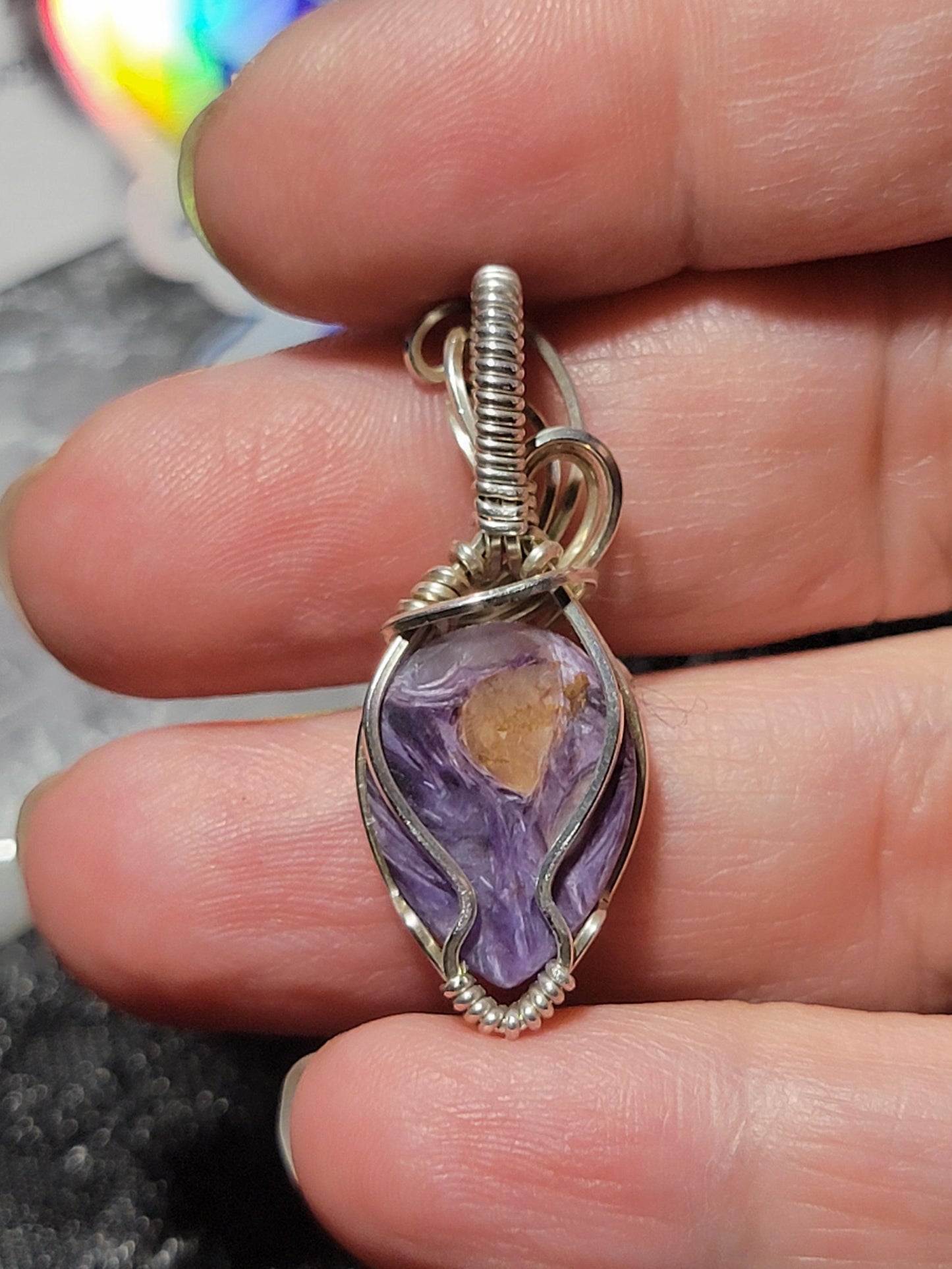 Charoite in Sterling Silver