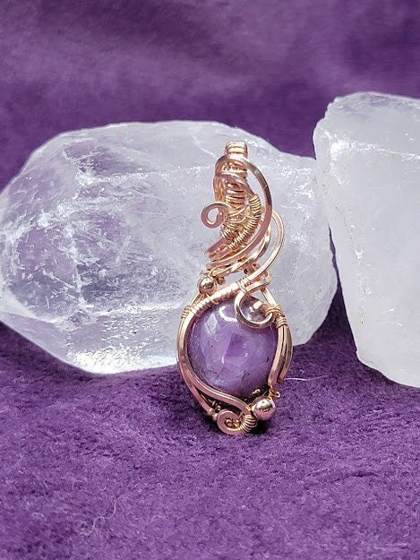 Star Ruby in 14k Rose Gold Filled Wire