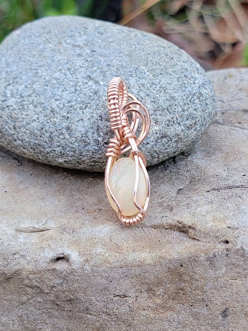 Natural Ethiopian Opal in 14k Rose Gold Filled