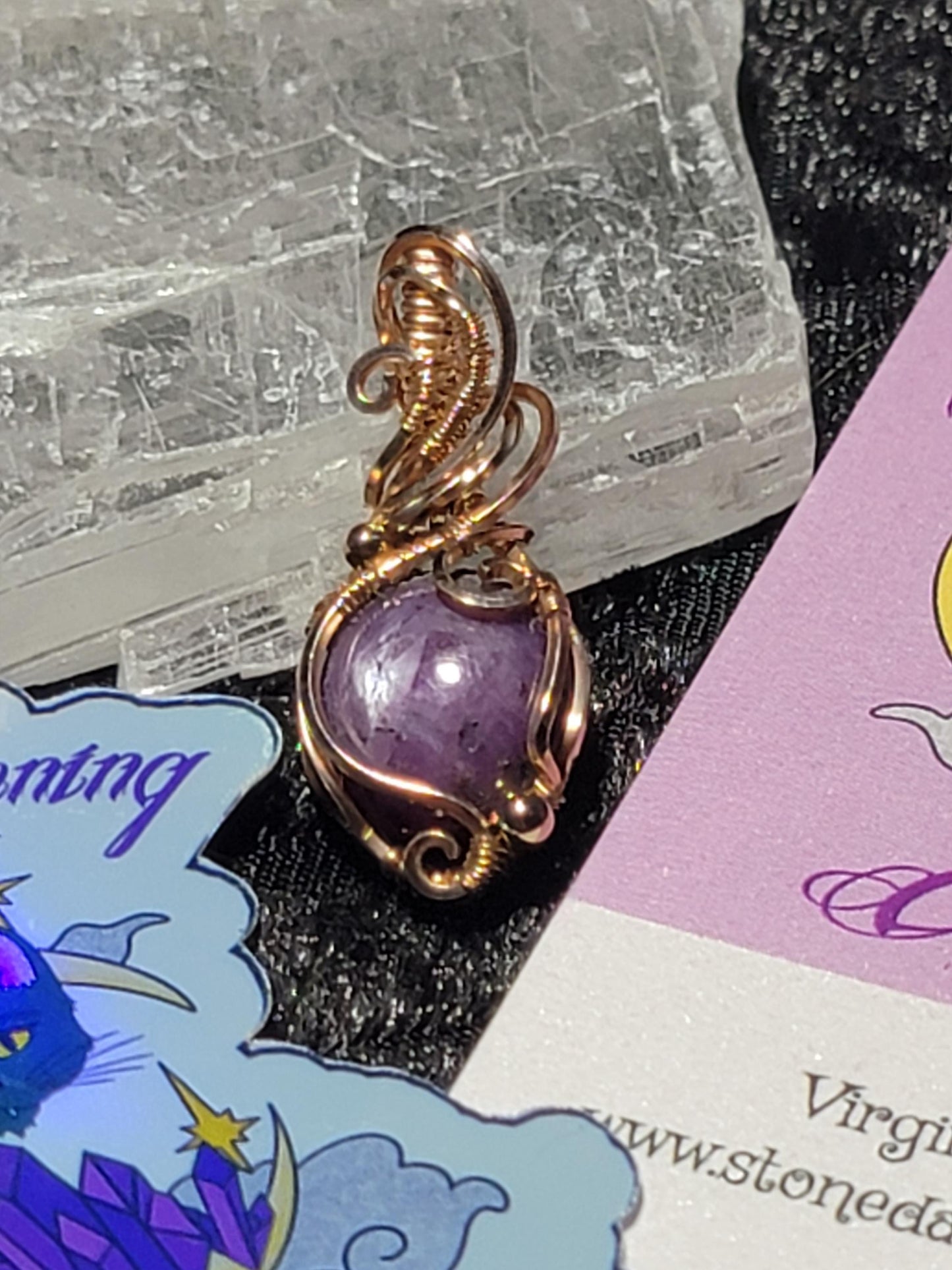 Star Ruby in 14k Rose Gold Filled Wire
