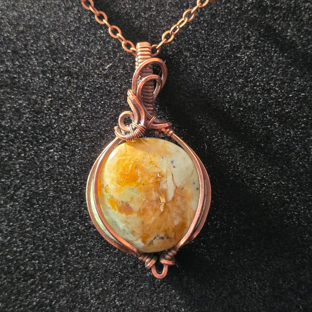 Serpentine in Antiqued Copper on 18.5" Satellite Chain