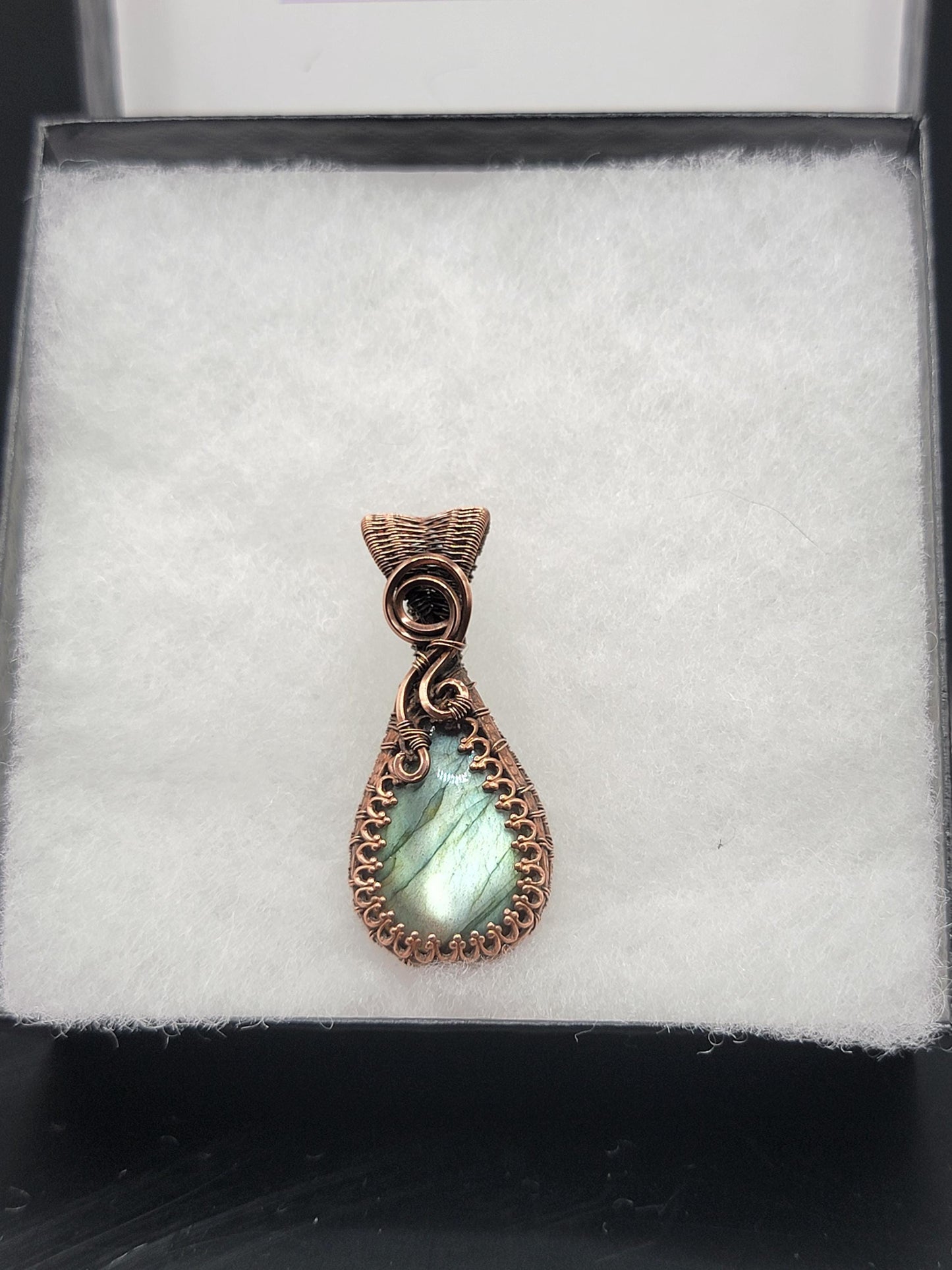 Labradorite in Antiqued Copper