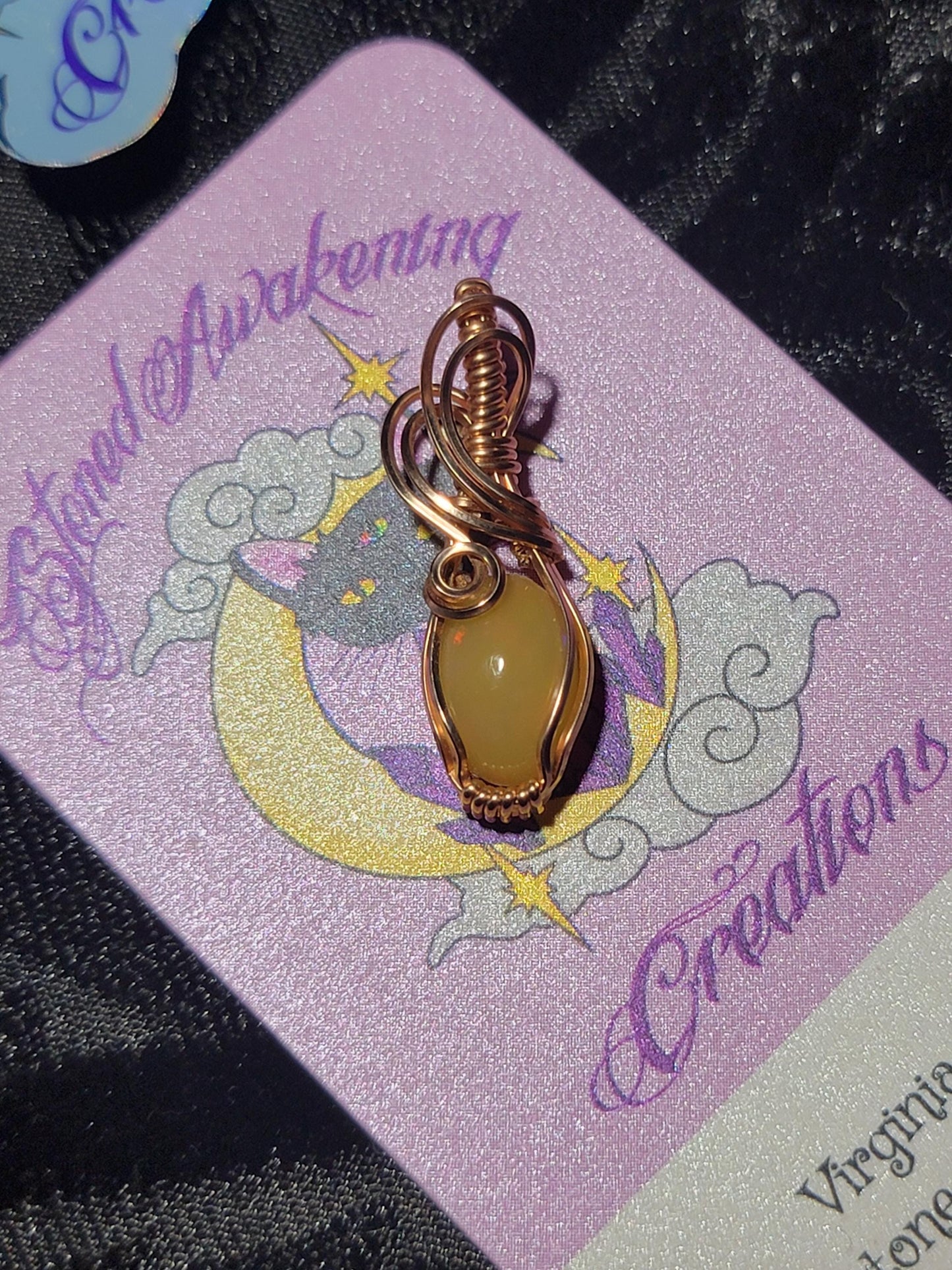 Natural Ethiopian Opal in 14k Rose Gold Filled