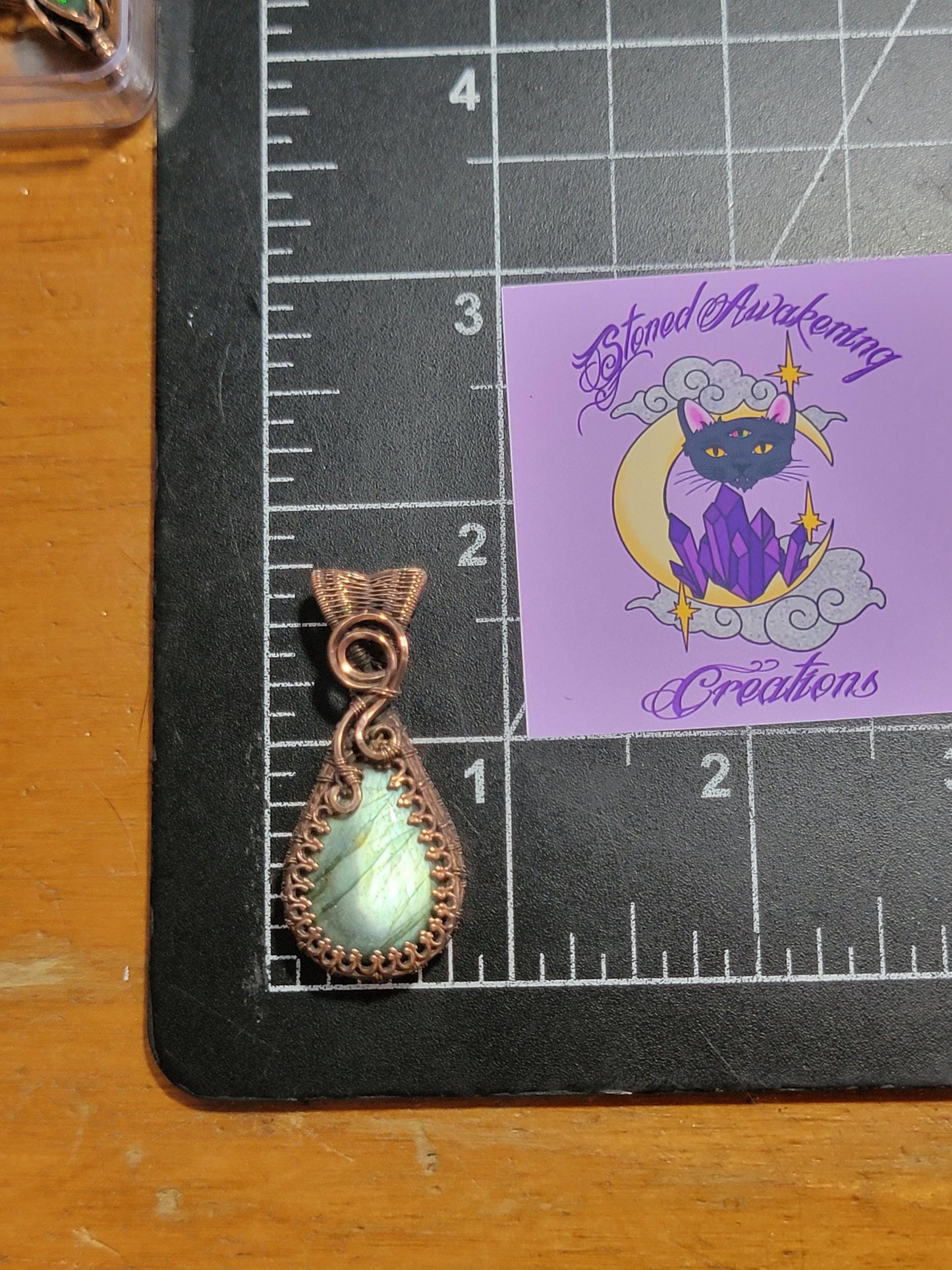 Labradorite in Antiqued Copper