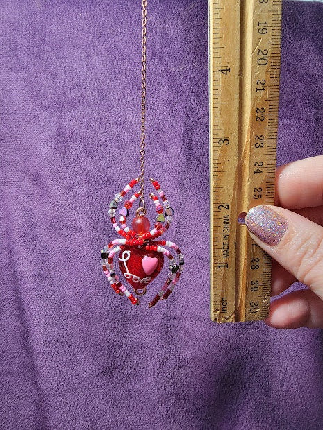 Valentina - Beaded Spider Ornament/Suncatcher - Window Hanging