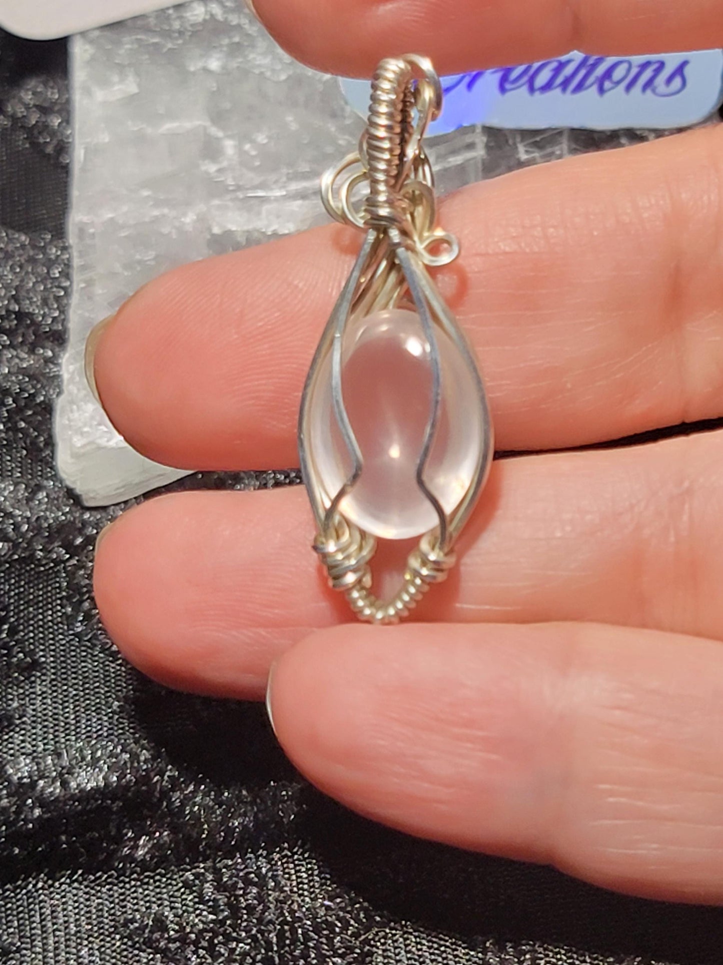 Rose Quartz in Sterling Silver