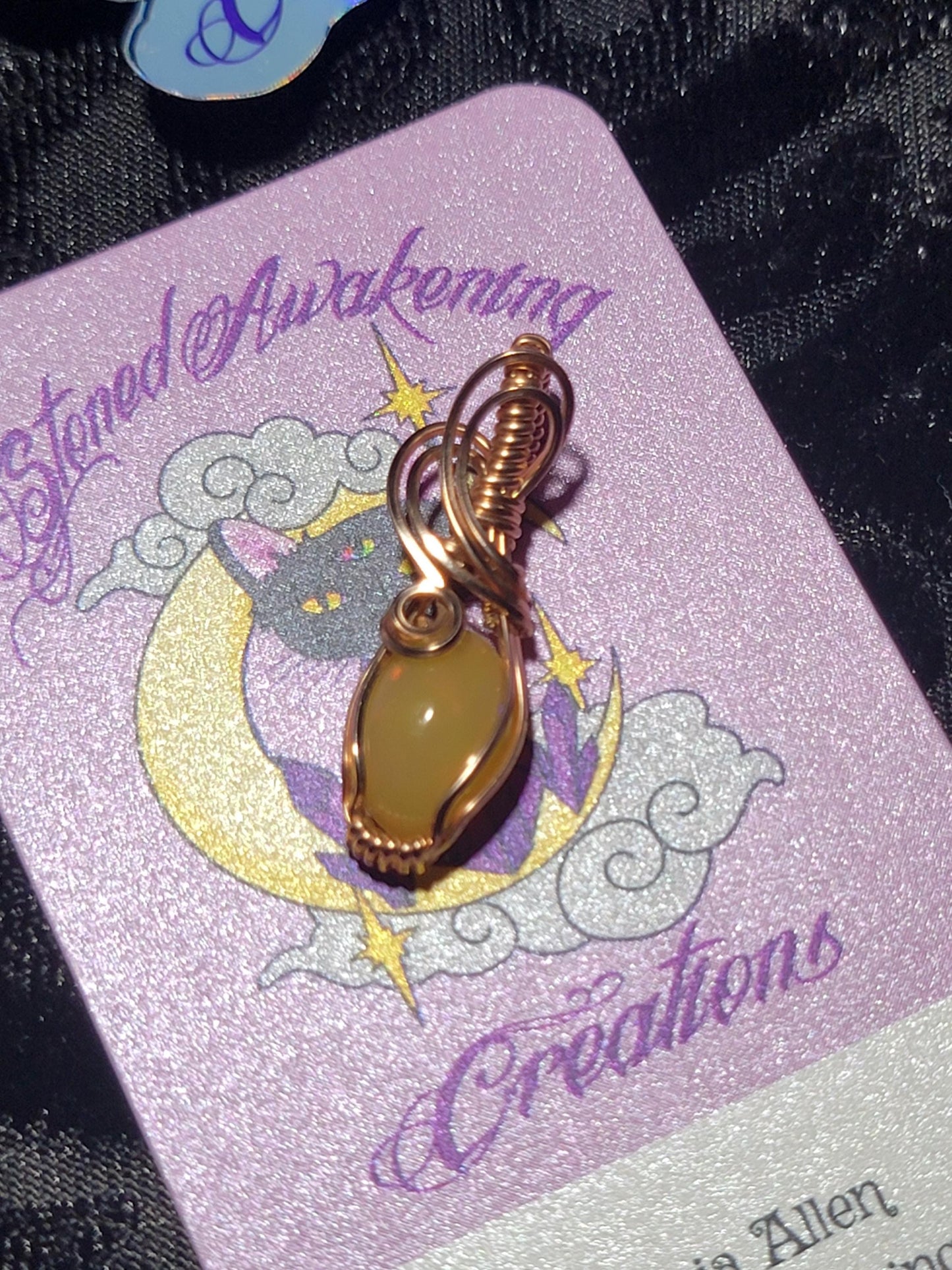 Natural Ethiopian Opal in 14k Rose Gold Filled