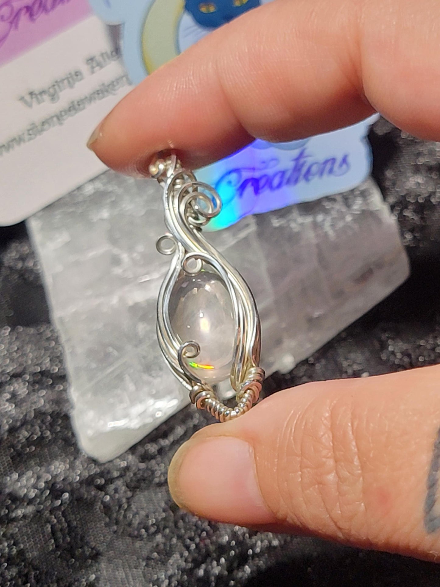 Rose Quartz in Sterling Silver