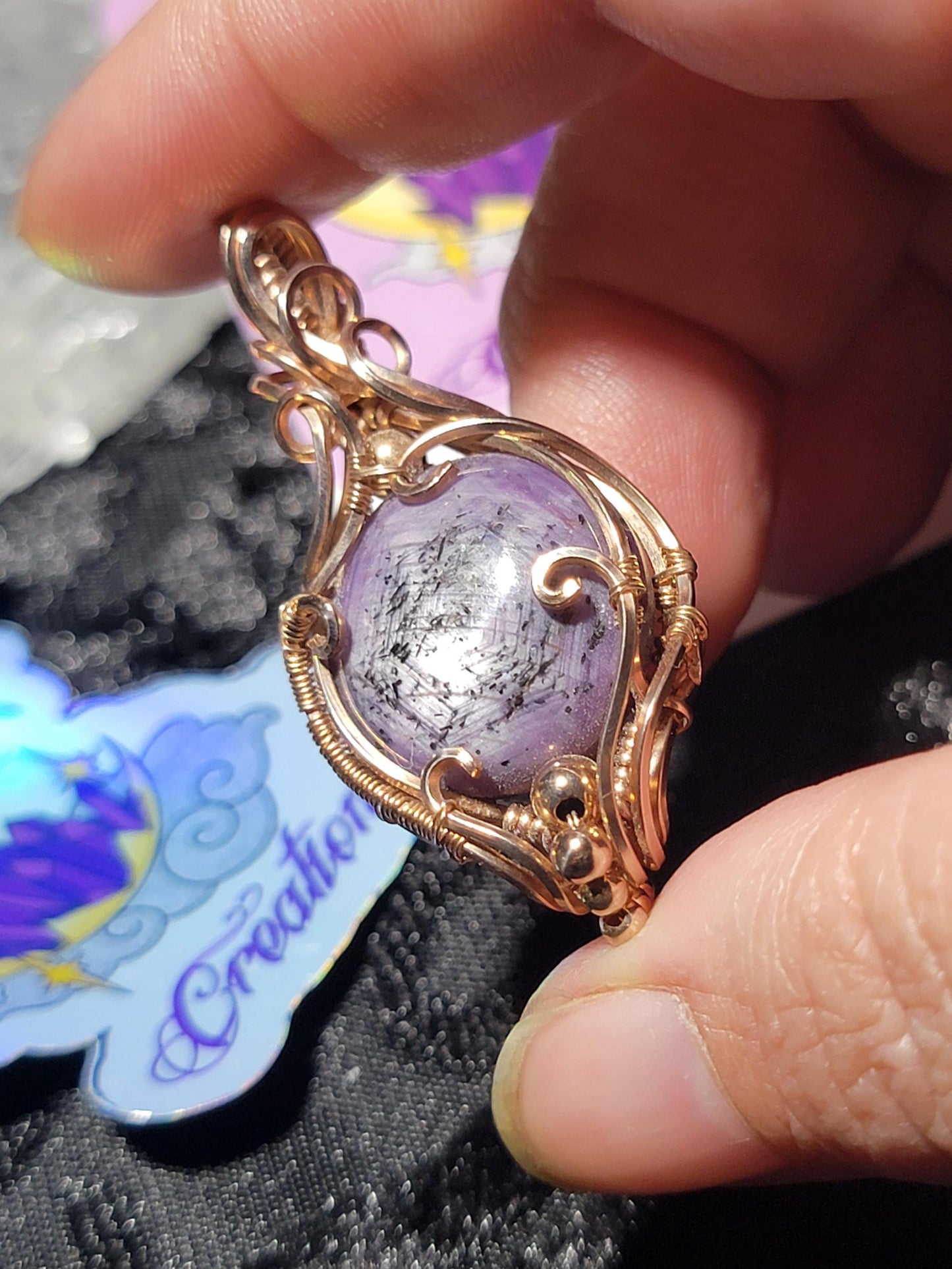 Natural Star Ruby in 14k Rose Gold Filled