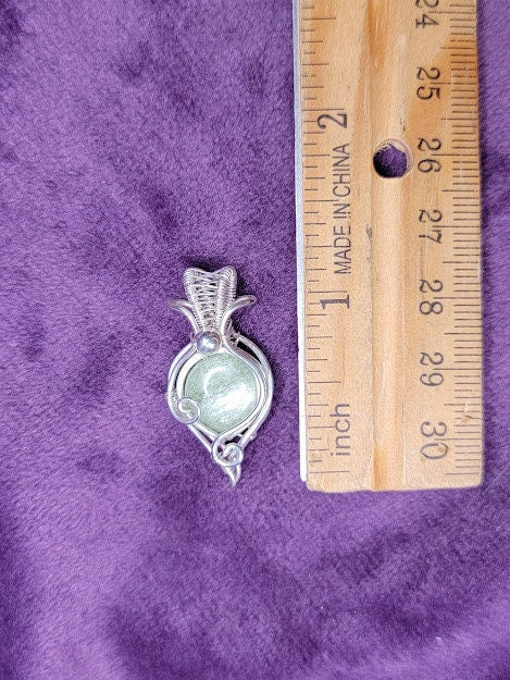 Green Kyanite in Sterling Silver