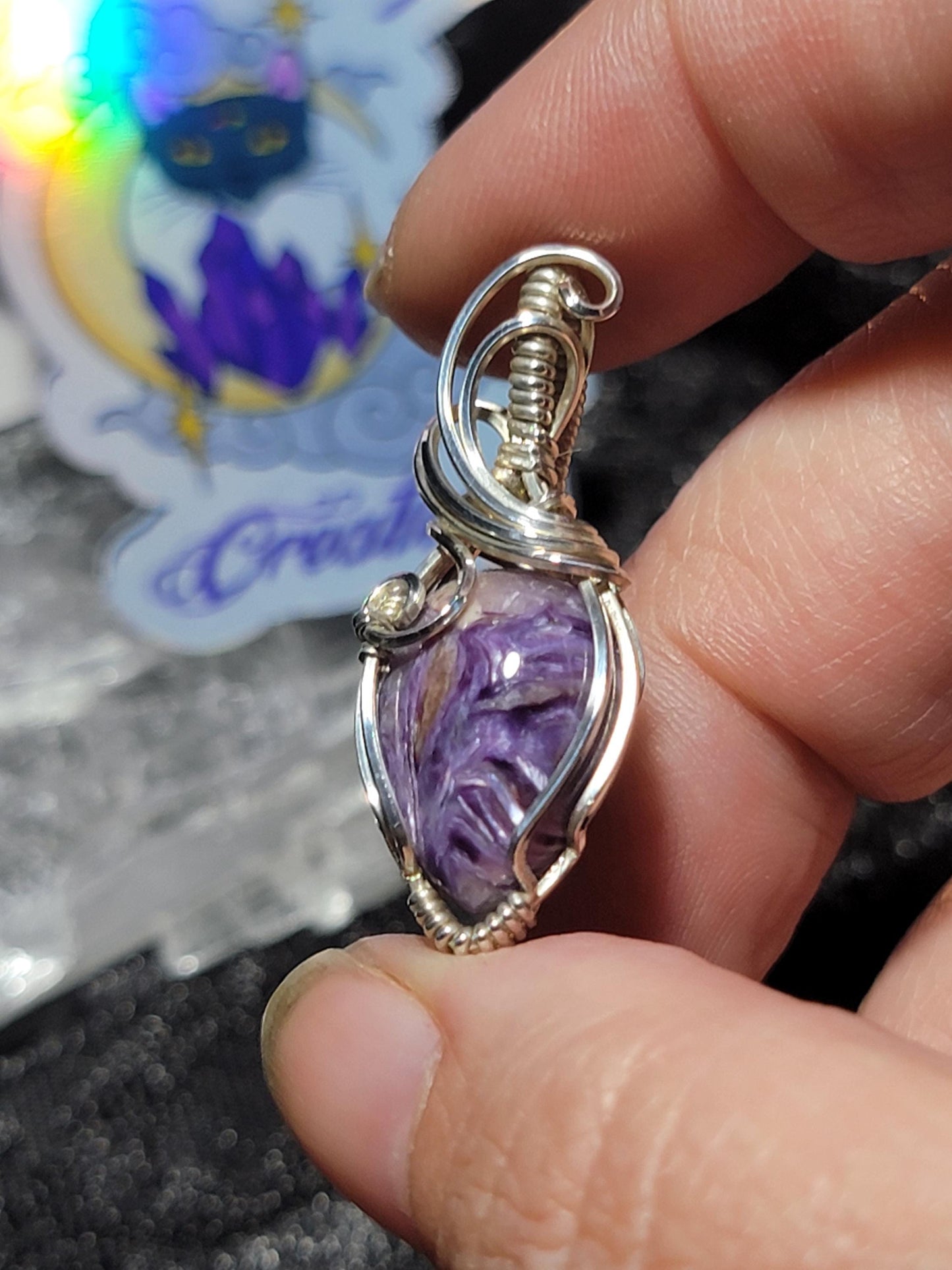 Charoite in Sterling Silver