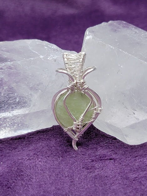 Green Kyanite in Sterling Silver