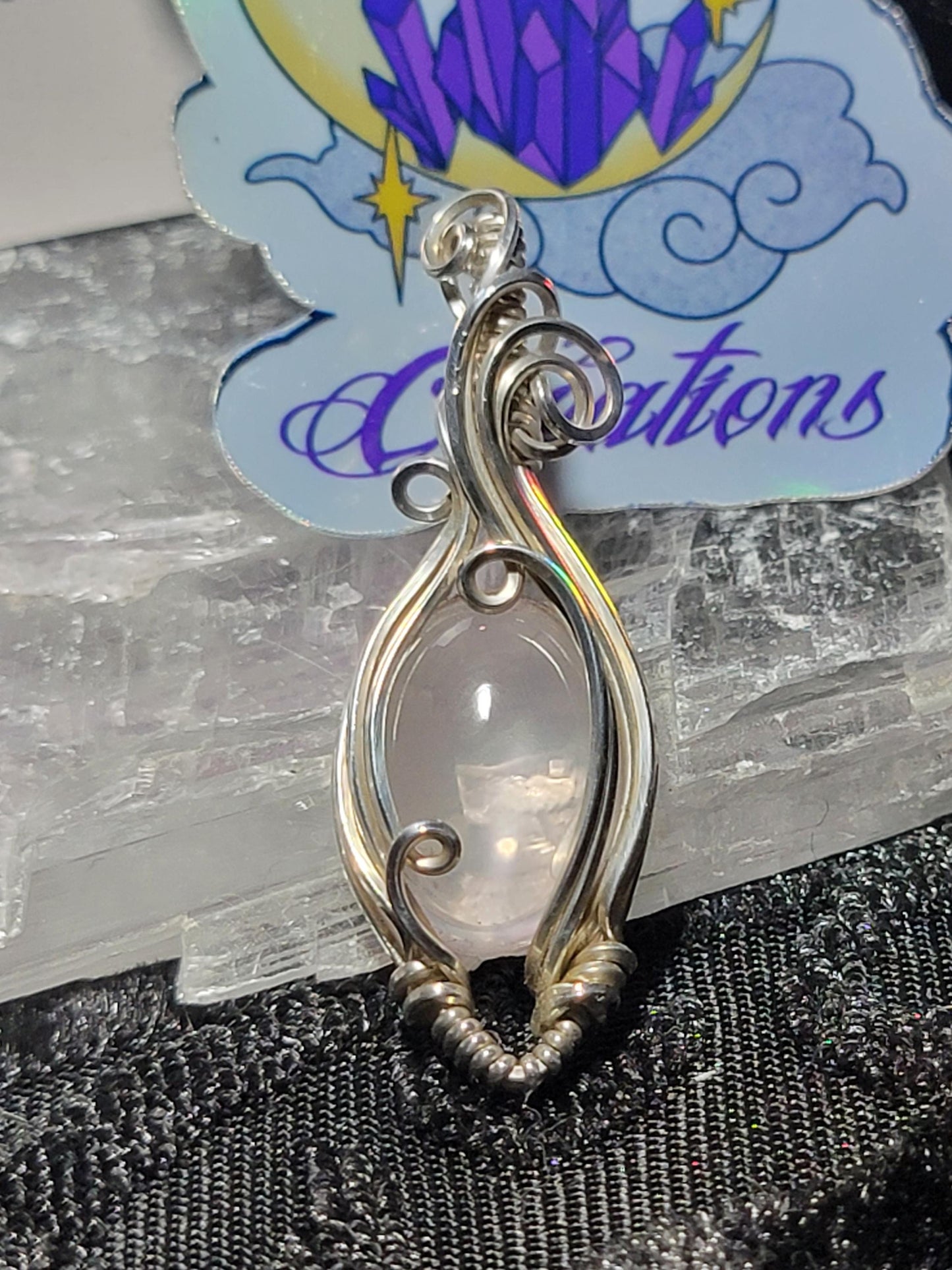 Rose Quartz in Sterling Silver