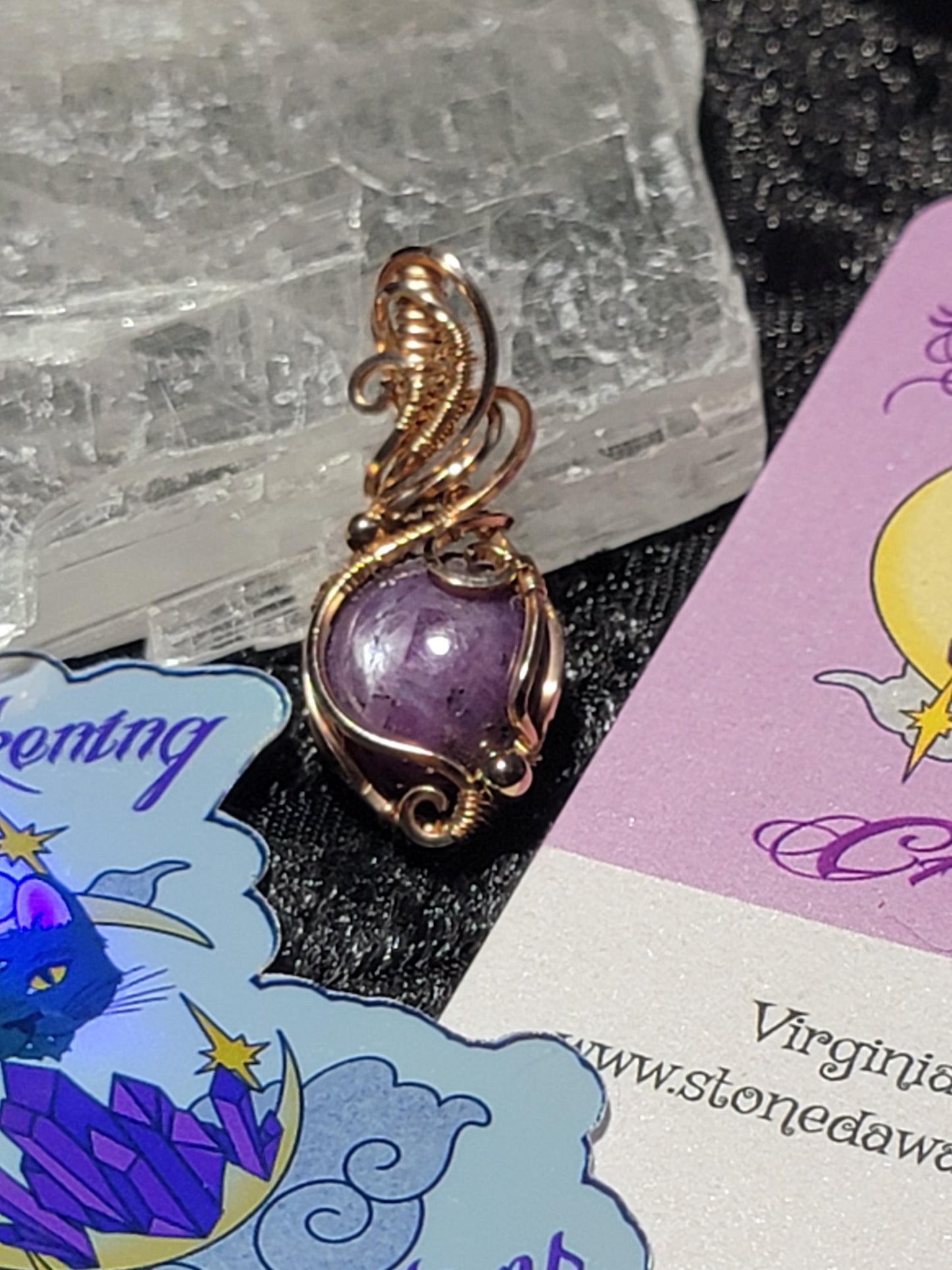 Star Ruby in 14k Rose Gold Filled Wire