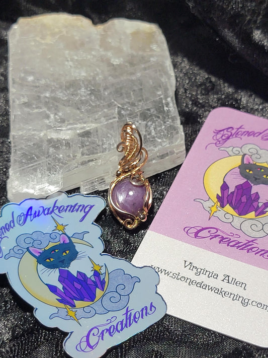 Star Ruby in 14k Rose Gold Filled Wire