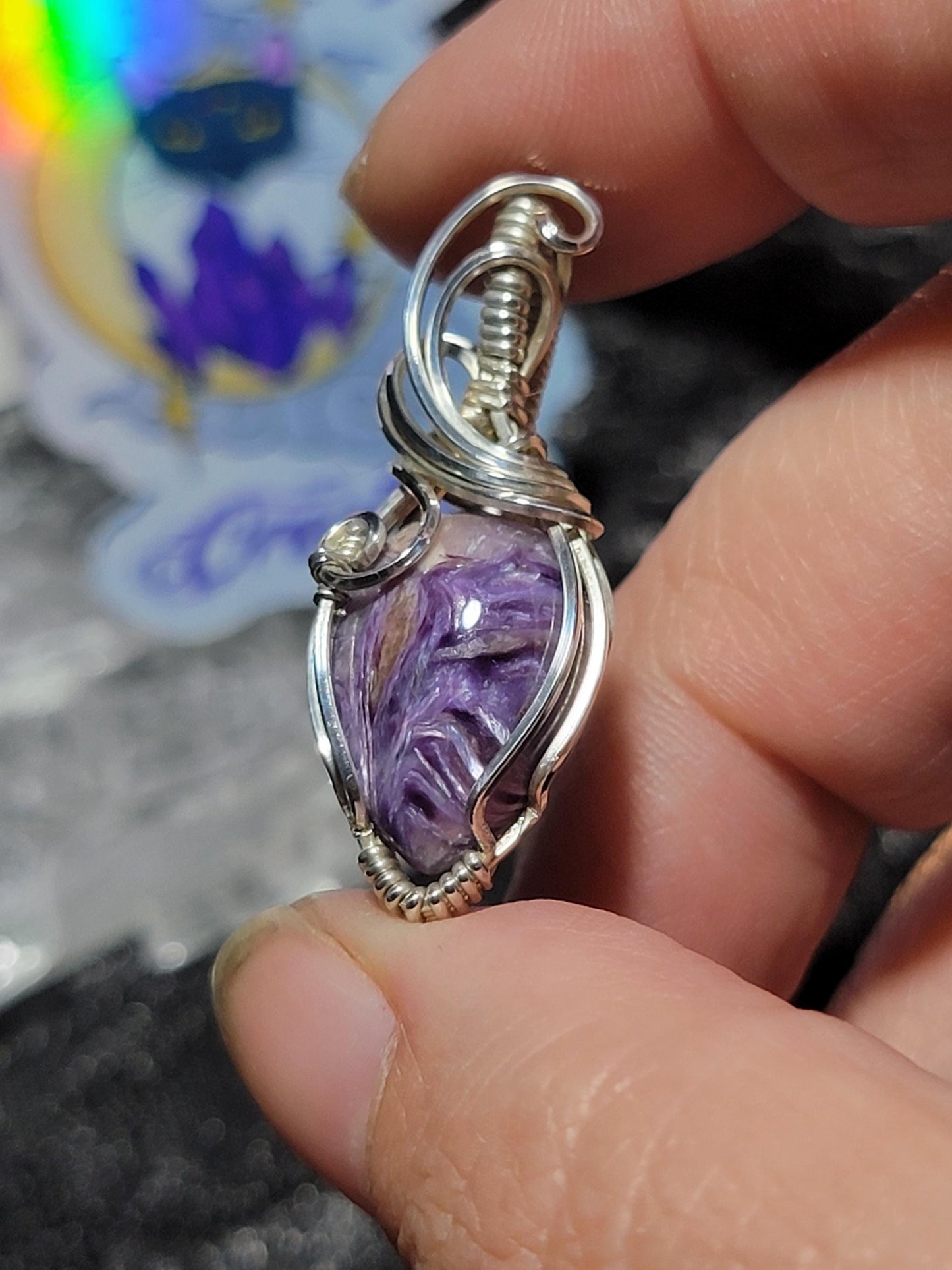 Charoite in Sterling Silver