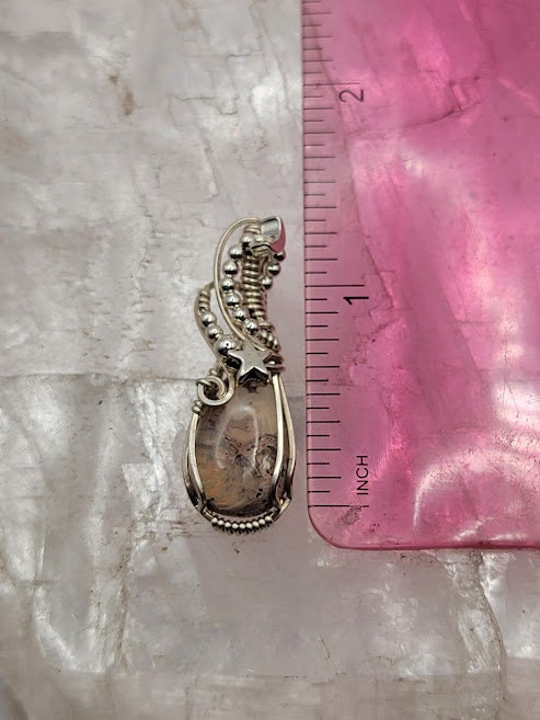 Scenic Mexican Fire Opal in Sterling Silver