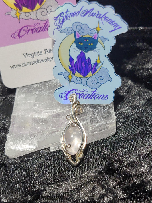 Rose Quartz in Sterling Silver