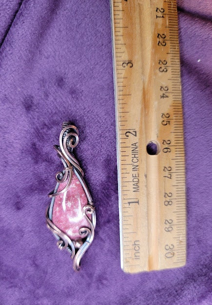 Thulite in Antiqued Copper