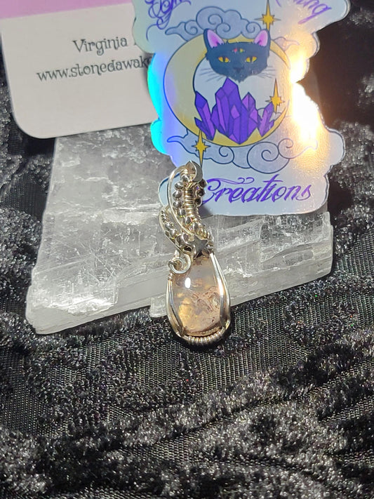 Scenic Mexican Fire Opal in Sterling Silver